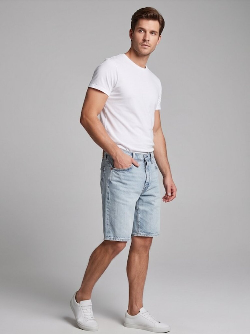Levi’s 405 Standard Fit Light Wash Denim Shorts Men's Size W34 Jorts